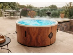 Spa Hinchable|Coco Spa Tahiti Spa Hinchable - 150 cm de diámetro - 800 litros - Motor de 2240 W - Para 2 a 4 personas