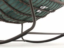 Cocon - Mecedora de ratán - Estructura de acero con cojín suave - Para uso en interiores y exteriores^ Hot