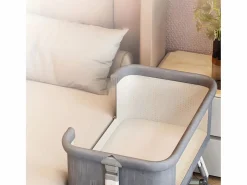 DripeX Mueble De Bebé|CODODO CIRADLE CON CAMBIANTES, MECHORTO, ALMACENAMIENTO, MOSQUITO NET, CASTERS, 6 alturas, 92x55x83cm