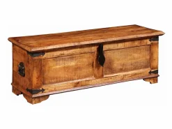 Cofre de almacenamiento de madera de mango rugosa^vidaxl Clearance