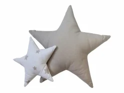 Cojines set de 2 algodón 30x30/50x50cm Gris Best
