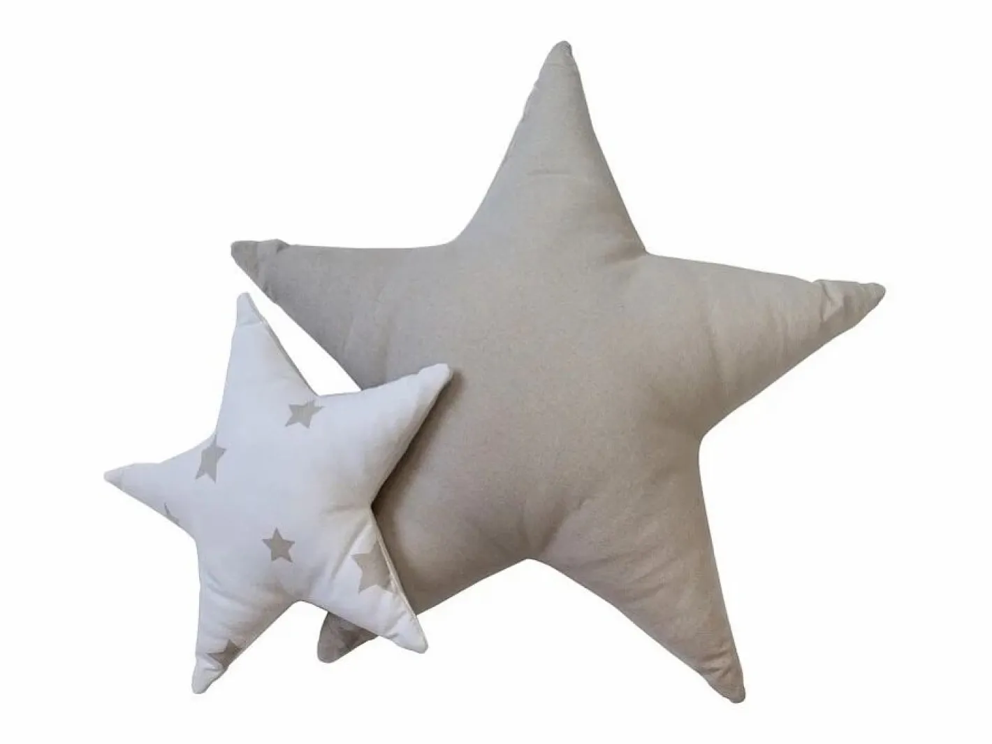 Cojines set de 2 algodón 30x30/50x50cm Gris Best