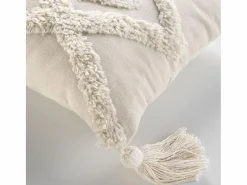 Douceur d'intérieur Ropa De Casa|Cojín bohemio tufted con borlas