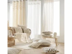 Douceur d'intérieur Ropa De Casa|Cojín bohemio tufted con borlas