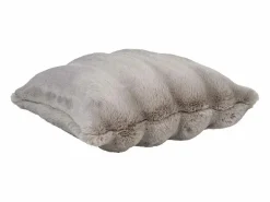 ebuy24 Cojín de piel sintética 45 x 45 cm Beige Clearance