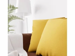 Soleil d'ocre Cojín decorativo 45x45 cm Mostaza Eclipse, por Amarillo Discount