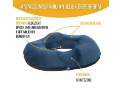 Inphysio Ropa De Casa|Cojín Donut para el Cóccix 44x44x7,5 COJÍN COCCIX