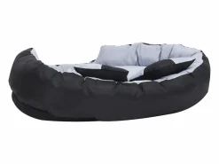 Clicnbuy Cama De Animales De Compañía|Cojín para perro reversible y lavable y negro 110x80x23 cm