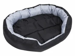 Clicnbuy Cama De Animales De Compañía|Cojín para perro reversible y lavable y negro 110x80x23 cm