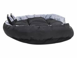 Clicnbuy Cama De Animales De Compañía|Cojín para perro reversible y lavable y negro 150x120x25 cm