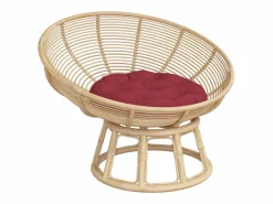 Ropa De Casa|Cojín redondo tela Oxford tinto Ø 60x11 cm ES364103