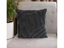 Soleil d'ocre Cojín 40x40 cm TUFT antracita, por Gris antracita Hot