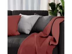 Soleil d'ocre Colcha 180x220 cm ADELE Azul Ladrillo Rojo Hot
