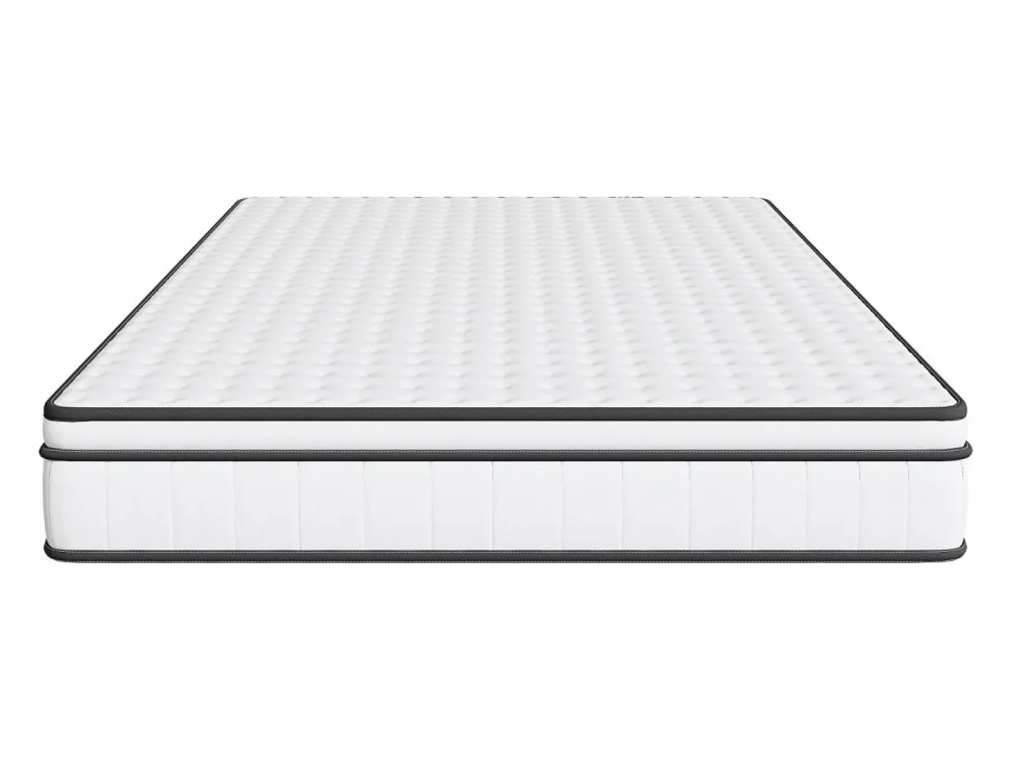 Colchón 140 x 190 cm - altura 25 cm - de espuma fría - ergonómico - con muelles ensacados - para niños y adultos^ Outlet
