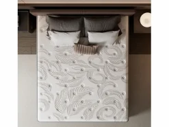 Colchón 160 x 200 cm con muelles ensacados de 7 zonas, firmeza H3, espuma de confort de 22 cm de grosor, anti-alérgico - HOMAVO Sale