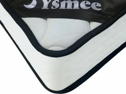Ysmée Colchón 140 x 190 cm de muelles ensacados 7 zonas y espuma viscoelástica 22cm de grosor - LUREAN de YSMÉE Blanco Clearance