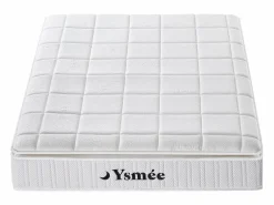 Ysmée Colchón de 160 x 200 cm de nano muelles ensacados memoria forma de 32 cm de grosor - IPOH de YSMÉE Blanco Hot