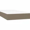 Colchón de muelles ensacados tela gris taupe 90x190x20 cm ES845698^ New