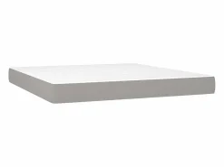 Colchón de muelles ensacados tela gris claro 180x200x20 cm ES166467 Best