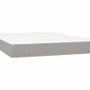 Colchón de muelles ensacados tela gris claro 140x190x20 cm ES102870 Clearance