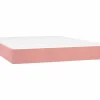 Colchones - 140X190Cm|Colchón de muelles ensacados terciopelo rosa 140x190x20 cm ES259372