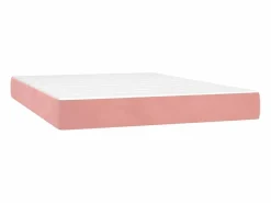 Colchones - 140X190Cm|Colchón de muelles ensacados terciopelo rosa 140x190x20 cm ES259372