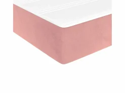 Colchones - 140X190Cm|Colchón de muelles ensacados terciopelo rosa 140x190x20 cm ES259372