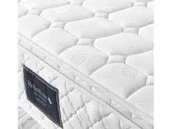 ModernLuxe Colchones - 160X200Cm|Colchón de muelles 160x200 cm espuma espesor 25 cm - dureza H3 - funda acolchada de microfibra - Blanco