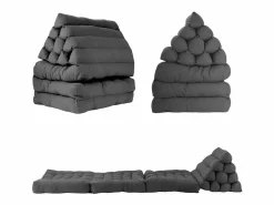 Happy Garden Colchón de suelo modular individual de poliuretano oscuro - SACASA Gris