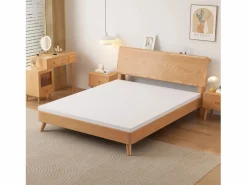 Colchón H3 confortable, soporte medio, certificado Eco-Tex, lavable, alto 5 cm, tamaño 160x200 cm, espuma naranja, colchón blanco. Best