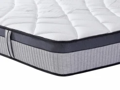 Ysmée Colchón híbrido 140 x 190 cm con muelles ensacados de 5 zonas y sobrecolchón PATNOS de YSMÉE Blanco Discount