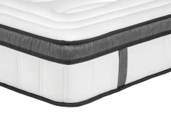 Ysmée Colchón híbrido 180 x 200 cm king size Muelles ensacados + Espuma viscoelástica - OLIANE de Blanco