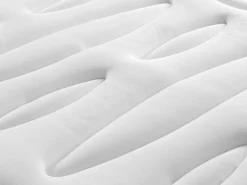 Ysmée Colchón híbrido 180 x 200 cm king size Muelles ensacados + Espuma viscoelástica - OLIANE de Blanco