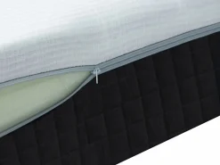 Ysmée Colchón híbrido 160 x 200 cm queen size de muelles ensacados + Espuma viscoelástica - SLOMAS de Blanco Clearance