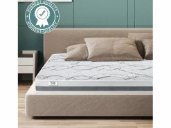 The White Stone Colchón Espuma|Colchón Individual 85 x 185 Memory | Premium Quality | altura 16 cm | Made in Italy