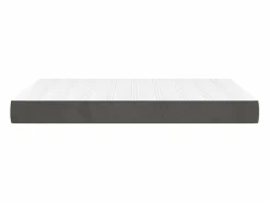 Colchón muelles ensacados terciopelo gris oscuro 140x190x20 cm ES693386^ Clearance