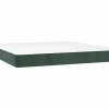 Colchón muelles ensacados terciopelo verde oscuro 160x200x20 cm ES395586 Best