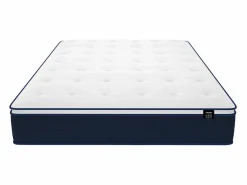 Ysmée Colchón muelles ensacados + Cubrecolchón 160x200 cm ALTIER Blanco Sale