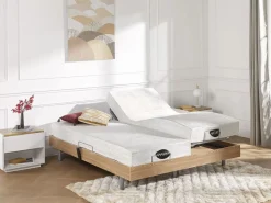 NATUREA Colchón natural memoria de forma y bambú 70x190cm PARURE Blanco Sale