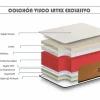 Eccox Colchón Relax|Colchón Visco. Deluxe 90x180 Especial Sobrepeso Altura 25cm ±2
