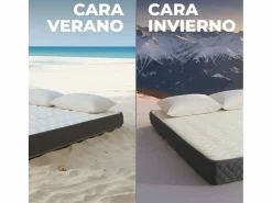 Colchón Viscoelástico 135x190 altura:21cm Mulhacén DualSense Blanco - Nalui^ Hot