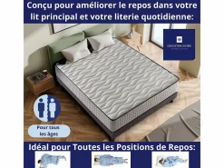 Colchón Viscoelástico 140x190 Especial Cama Principal, Todos los Tamaños | Altura 30cm^Dagostino Home Hot