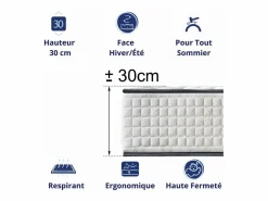 Colchón Viscoelástico 180x200 Especial Cama Principal, Todos los Tamaños | Altura 30cm^Dagostino Home Best
