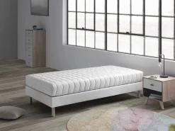 Colchón Espuma|Colchón Memoria De Forma|Colchón 90X190 CAMA INFANTIL Altura 18 CM TODRA VISCO Viscoelástica,desenfundable, ideal para camas nido y tipo Montessori