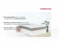 Colchón 140x190cm | Elan | Espuma HR+Visco | 24cm^PIKOLIN