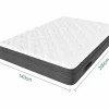 Colchón 140x200cm muelles ensacados - esp.25cm - soporte 7 zonas - con asa - Hipoaalergénico^DripeX Online