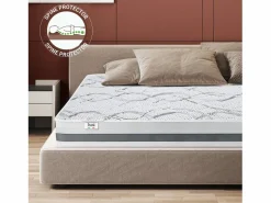 The White Stone Colchón 140x190espuma viscoelástica | Premium Quality |Ortopédico | Altura 27 cm | Made in Italy Best