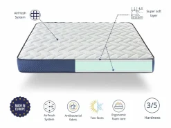 Dreamdi Colchón Espuma|Colchón Memoria De Forma|Colchon de espuma 160X200 DEO, Altura 22 CM, Adaptable, firmeza media y transpirable