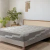 Colchon natural muelles ensacados180X200 ORGANIC NATURA, Altura 25 CM, 100% Algodon y lino^Shaula Outlet