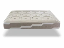 Shaula Colchon natural muelles ensacados 150X200 ORGANIC NATURA, Altura 25 CM, 100% Algodon y lino Discount